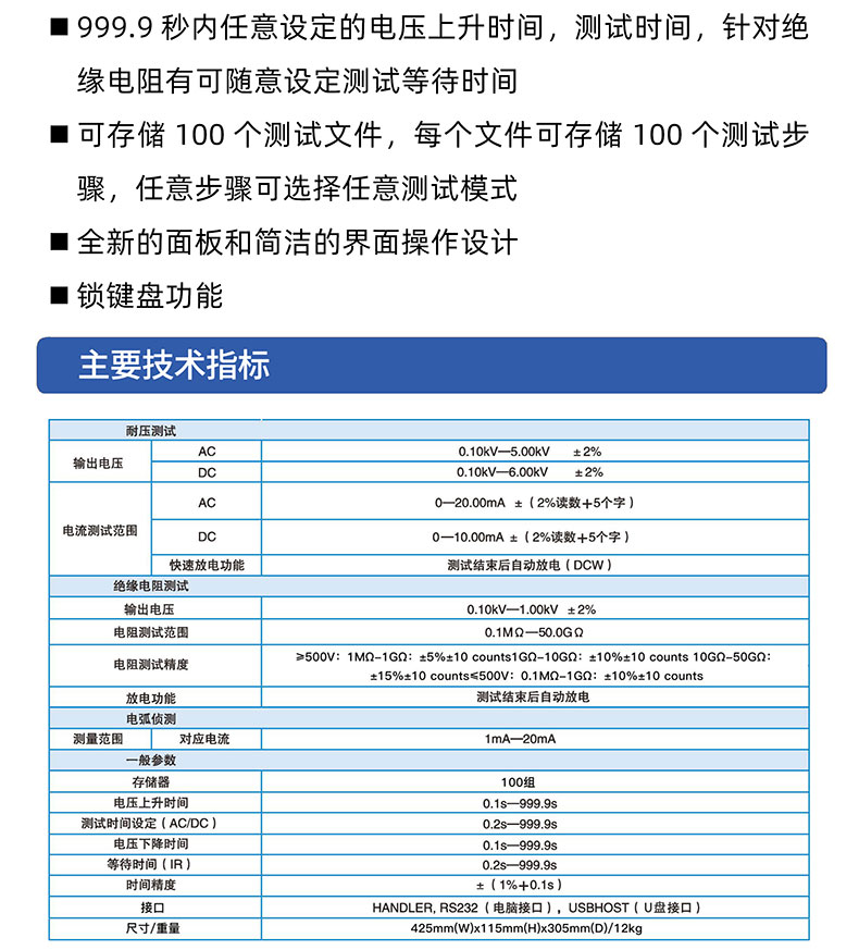 威格多通道耐壓絕緣測(cè)試儀(VG7162)通道多，體積小，操作簡(jiǎn)單插圖2